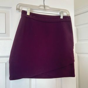 ARITZIA WILFRED MINI SKIRT - PLUM